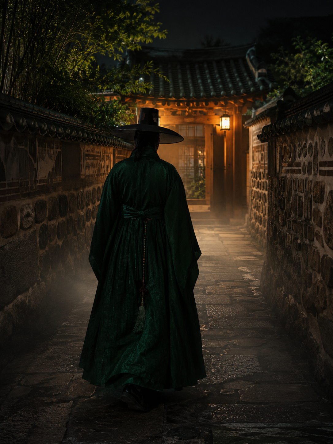 골목점집 골목 배경